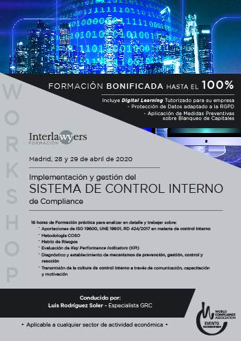 Implementación y gestión del sistema de control interno de compliance
