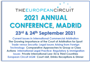 The European Circuit. Annual Conference 2021