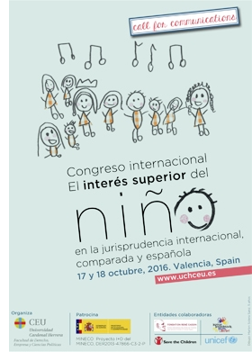 Congreso internacional: el interés superior del niño en la jurisprudencia internacional, comparada y española
