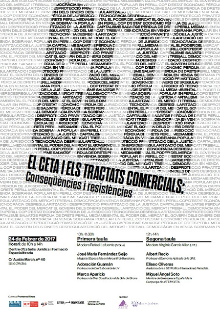 El CETA i els tractats comercials: Conseqüences i resistències 