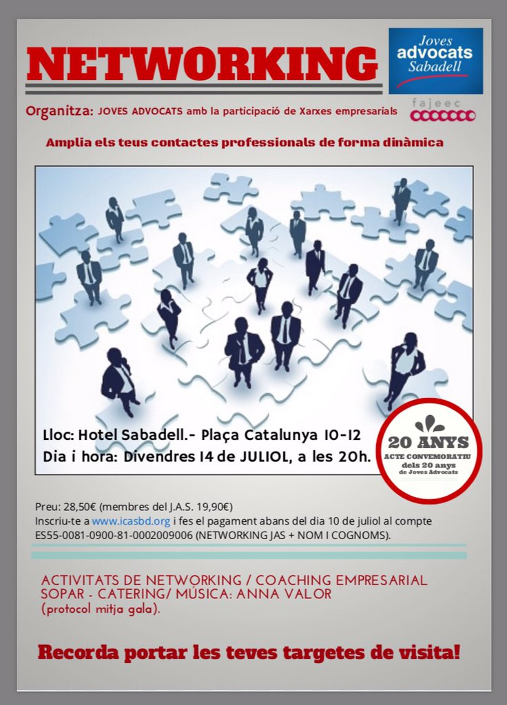 Networking - Joves Advocats de Sabadell