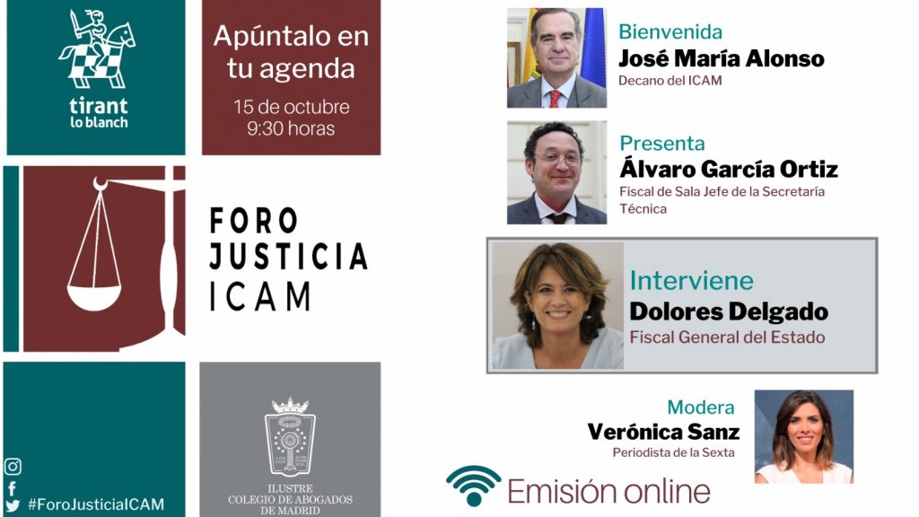 Foro Justicia ICAM: Fiscal General del Estado Dolores Delgado