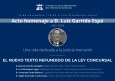 El nuevo texto refundido de la Ley Concursal. Acto homenaje a D. Luis Garrido Espá: una vida dedicada a la justicia mercantil 