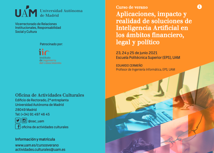 Aplicaciones, impacto y realidad de soluciones de Inteligencia Artificial en los ámbitos financiero, legal y político