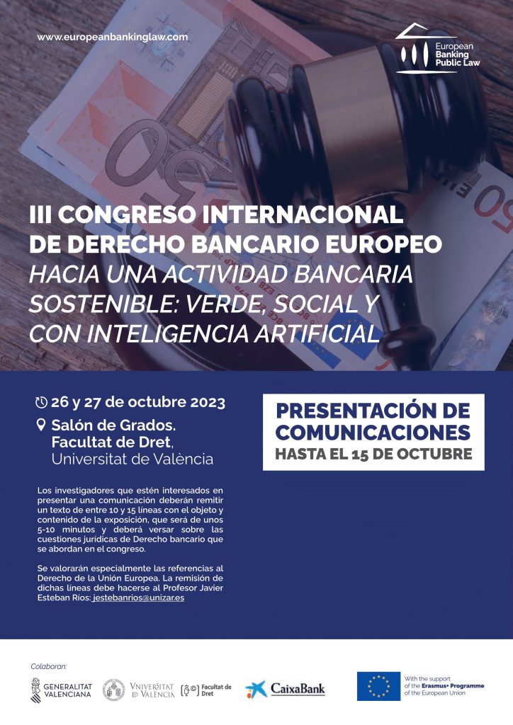 III Congreso Internacional de Derecho Bancario Europeo