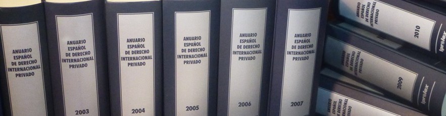 X Seminario internacional de Derecho internacional privado