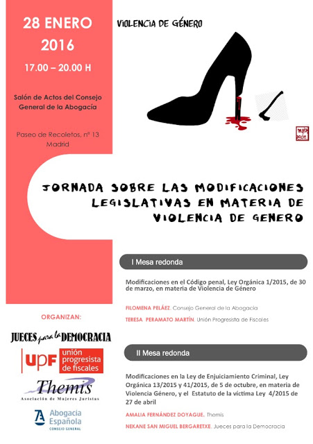 Jornada sobre las modificaciones legislativas en materia de Violencia de Género 